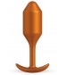 Пробка для ношения цветы бронзы B-vibe Snug Plug 2 - 11 см.