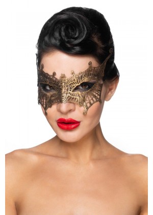 Золотистая карнавальная маска  Алькор 