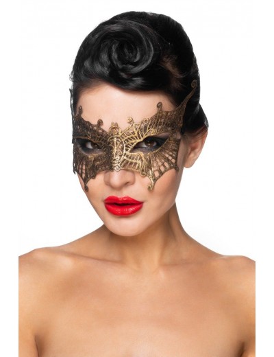 Золотистая карнавальная маска  Алькор