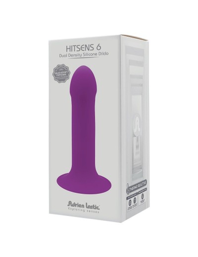 Фиолетовый дилдо на присоске  Hitsens 6 - 13,5 см.