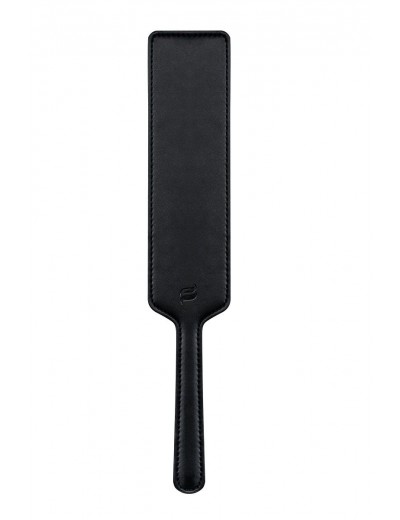 Чёрная шлёпалка с логотипом Obsessive - 22 см.