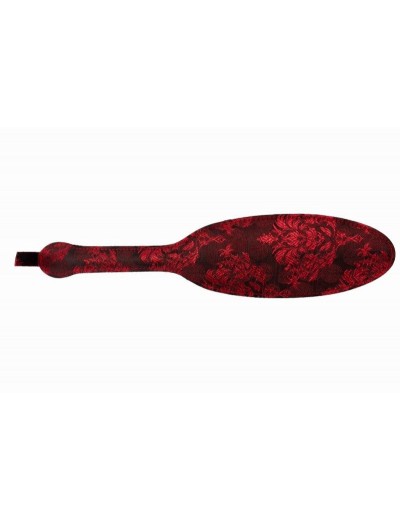 Красная овальная шлепалка с цветочным принтом - 35,5 см.