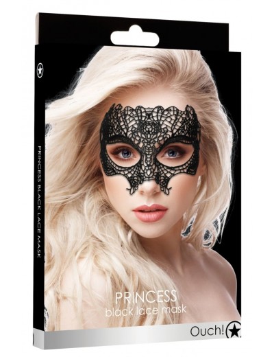 Черная кружевная маска Princess Black Lace Mask