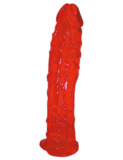 Массивный красный фаллоимитатор Colourado - 22 см.