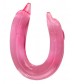 Розовый двойной фаллоимитатор Dolphin - 30,5 см.
