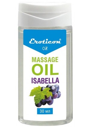Массажное масло Isabella с ароматом винограда «Изабелла» - 30 мл.