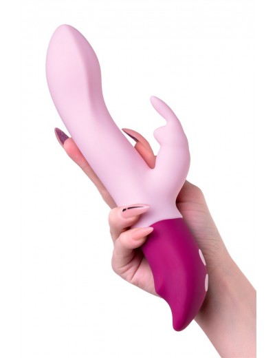 Розовый вибратор-кролик Hello Rabbit - 24,5 см.