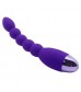 Фиолетовый анальный вибростимулятор Lovers Beads - 19 см.