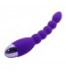 Фиолетовый анальный вибростимулятор Lovers Beads - 19 см.