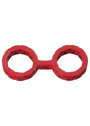 Красные силиконовые наручники Style Bondage Silicone Cuffs Small