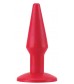 Красная анальная втулка-конус - 12 см.