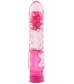 Розовый вибратор Pleaser с шишечками - 16,2 см.