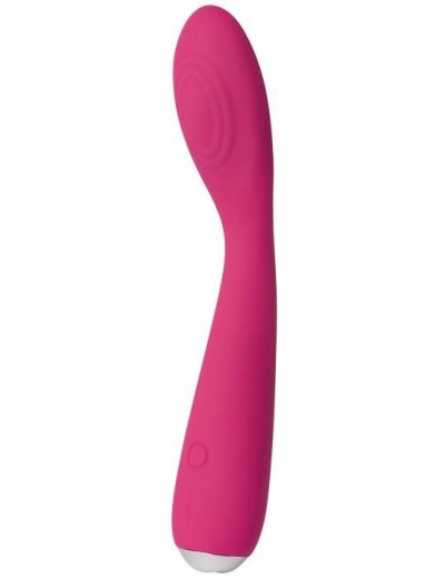 Ярко-розовый G-стимулятор IRIS Clitoral   G-spot Vibrator - 18 см.