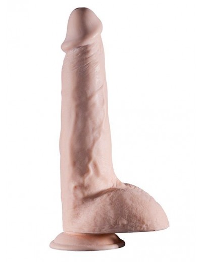 Телесный фаллоимитатор REALSTUFF REALISTIC DONG 9INCH - 23 см.