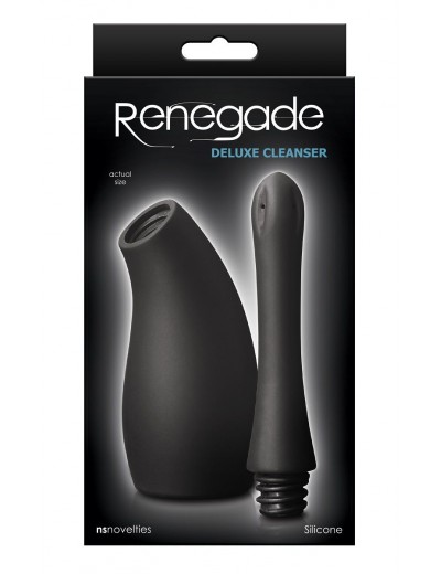Черный анальный душ Renegade Deluxe Cleanser