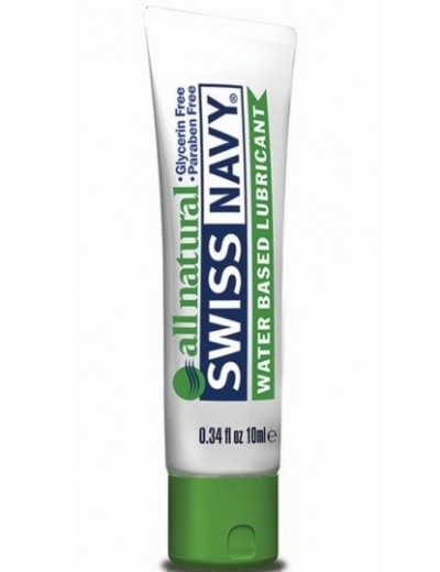 Гипоаллергенный лубрикант Swiss Navy All Natural Water Base Lubricant - 10 мл.