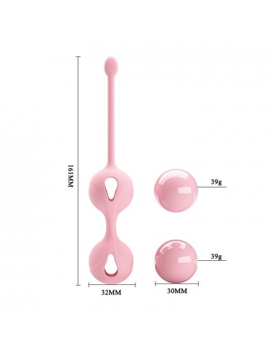 Нежно-розовые вагинальные шарики Kegel Tighten Up I