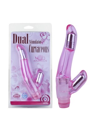 Розовый вибростимулятор Dual Stimulator Curvaceous