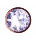 Пробка цвета розового золота с прозрачным кристаллом Diamond Moonstone Shine L - 8,3 см.