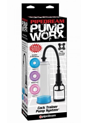 Вакуумная помпа Pump Worx Cock Trainer Pump System с цветными вставками