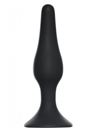 Чёрная малая анальная пробка Slim Anal Plug Small - 10,5 см.