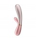 Нежно-розовый вибратор-кролик Hot Lover с возможностью управления через приложение - 19,3 см.