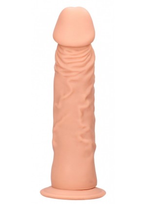 Телесный фаллоимитатор Realistic Dildo с трусиками - 26,7 см.