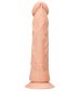 Телесный фаллоимитатор Realistic Dildo с трусиками - 26,7 см.