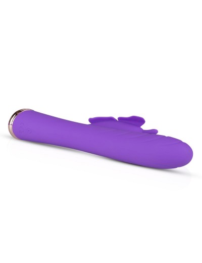 Фиолетовый вибратор-кролик The Princess Butterfly Vibrator - 20,5 см.