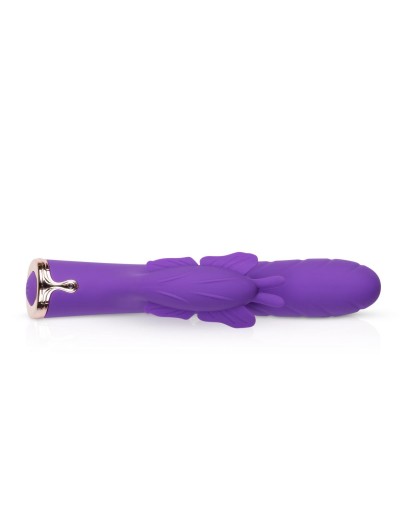 Фиолетовый вибратор-кролик The Princess Butterfly Vibrator - 20,5 см.