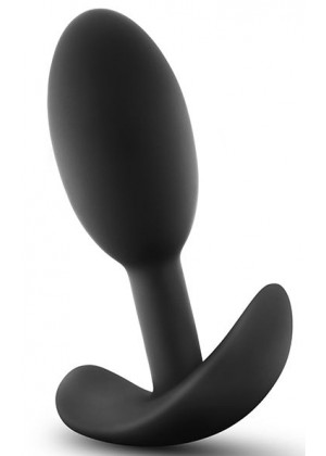 Черная анальная пробка Wearable Vibra Slim Plug Small - 8,9 см. 