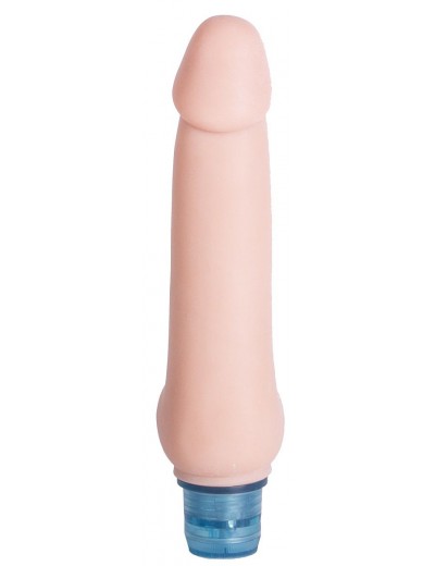 Телесный вибромассажёр Vibro Realistic Cock Dildo - 19,5 см.