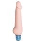 Телесный вибромассажёр Vibro Realistic Cock Dildo - 19,5 см.