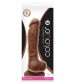 Кофейный фаллоимитатор Dual Density 8 Dildo - 25,4 см.