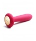 Сливово-розовый анальный вибростимулятор Primo с функцией нагрева - 12 см.