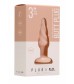 Телесная анальная пробка Butt Plug Rounded 3 Inch - 7,6 см.