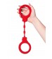 Красные силиконовые наручники  Штучки-дрючки