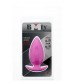 Розовая анальная втулка BOOTYFUL ANAL PLUG MEDIUM PINK - 9,8 см.