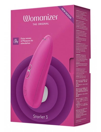 Розовый клиторальный стимулятор Womanizer Starlet 3
