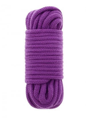 Фиолетовая хлопковая веревка BONDX LOVE ROPE 10M PURPLE - 10 м.