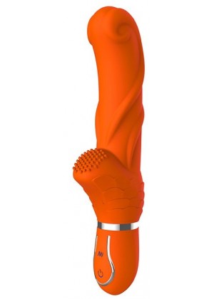 Оранжевый вибратор ORANGE PERFECTION - 22 см.