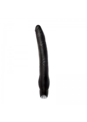 Длинный чёрный вибратор Monster Meat Long Vibe - 30,5 см.