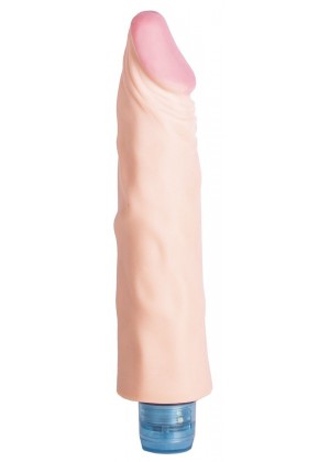 Телесный вибратор Vibro Realistic Cock Dildo - 19,5 см.