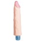 Телесный вибратор Vibro Realistic Cock Dildo - 19,5 см.