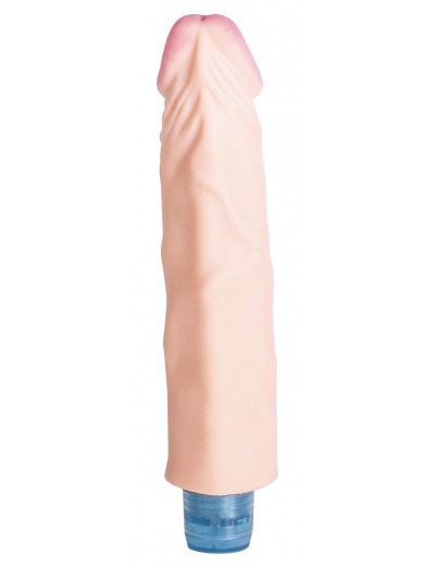 Телесный вибратор Vibro Realistic Cock Dildo - 19,5 см.