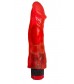 Красный реалистичный вибратор №27 - 19,5 см.
