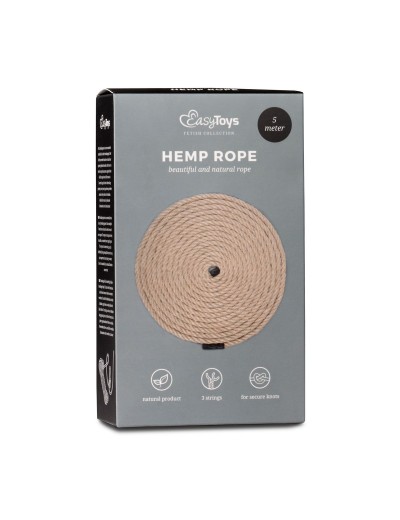 Пеньковая веревка для связывания Hemp Rope - 5 м.