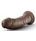 Коричневый фаллоимитатор 8 Inch Cock With Suction Cup - 20,3 см.