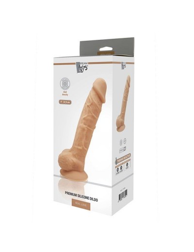 Телесный реалистичный фаллоимитатор DILDO 9INCH FLESH - 22,9 см.