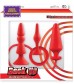 Набор из 3 красных анальных втулок BACK UP SILICONE ANAL KIT